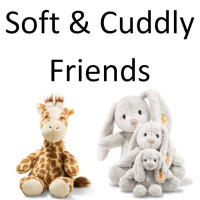 <em>"They are so soft and they love to be cuddled!"</em><br /><br />The Soft &amp; Cuddly Friends range by Steiff all come in their own special 'Soft &amp; Cuddly Friends' gift box.<br /><br /><strong>Official UK Stockist</strong>